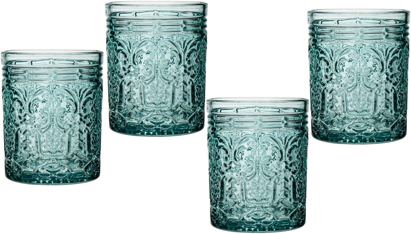 71ZxD85Q1L._AC_SL1415_.jpg Old Fashioned Whiskey Glasses, Drinking Glasses, Vintage Decor, Glass Cups, Water Glasses, Cocktail Glasses Collection, 12oz, Seafoam, Set of 4 - Image 1