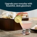 Stemless Martini Glasses, Dishwasher Safe Martini Glasses 12 Count (Pack of 1), Lightweight Margarita Glasses Set for Wedding Party - Image 2