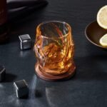 Whiskey Glasses Set of 2,  Glass, 8.5 OZ Drinking Glasses, Creative Twisted Crystal Old Fashioned Cocktail Glass Tumbler for Bourbon, Scotch, Tequila, Cognac, Rum - Image 2