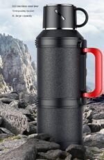 Stainless Steel Large Capacity Insulated Flask, 4000ml Outdoor Car Travel Equipment - Image 2