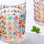 Whiskey Glasses Set of 2, 10oz Colorful Old Fashioned Glasses, Crystal Glassware for Bourbon Scotch Cocktail Rum Vodka Liquor - Image 2